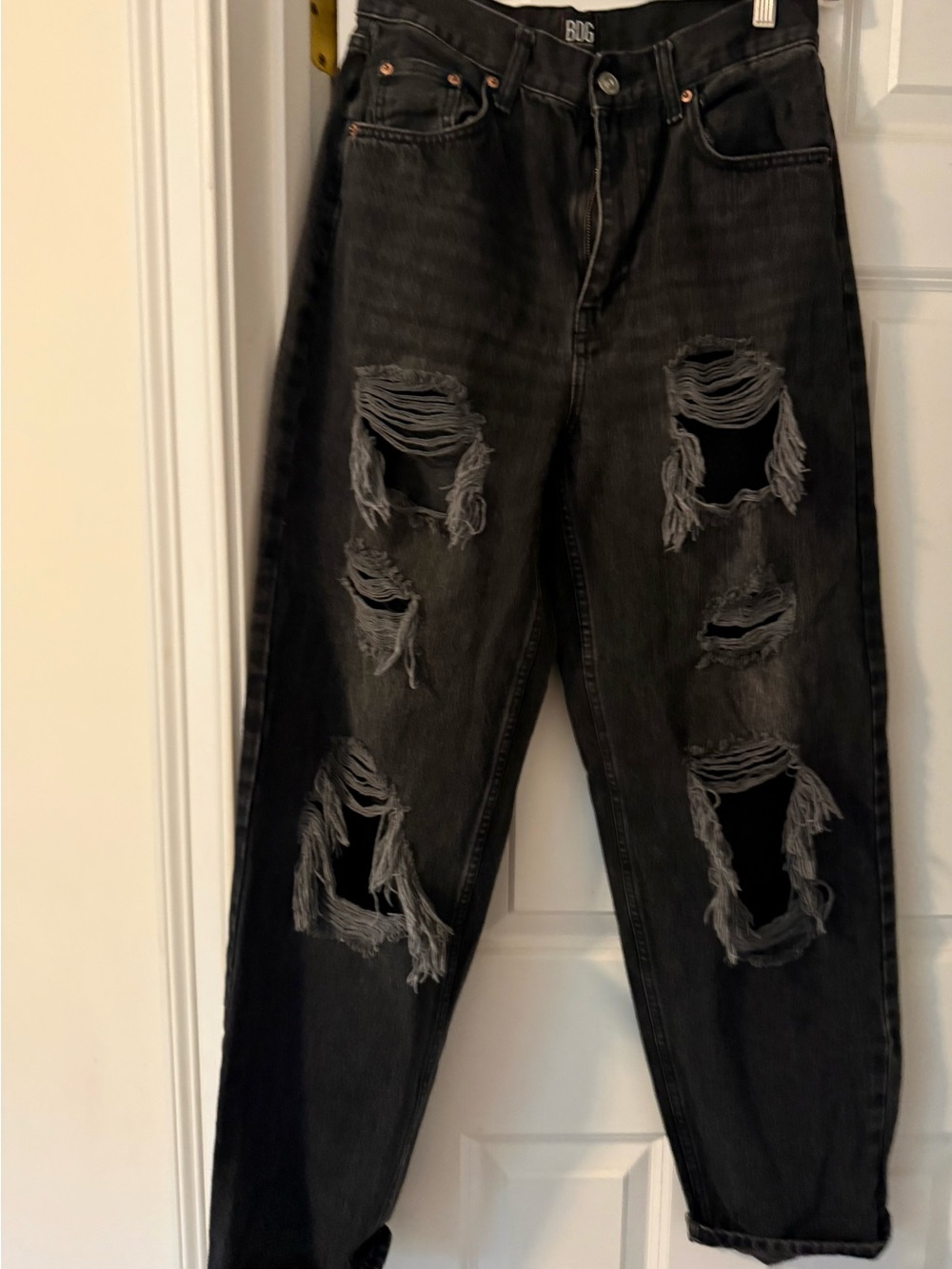 BDG Black Distressed Boyfriend Jeans